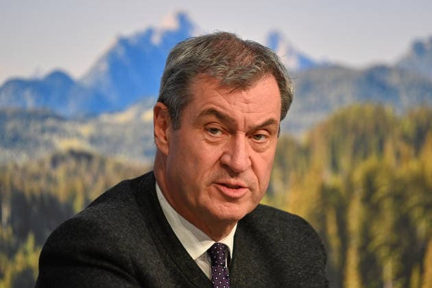 Markus SOEDER Ministerpraesident Bavaria and CSU Chairman, single picture, cropped single motif, portrait, portrait, portrait press conference of the Bavarian State Government after cabinet meeting on 19 05 2026 in the Prinz Carl Palais in Munich