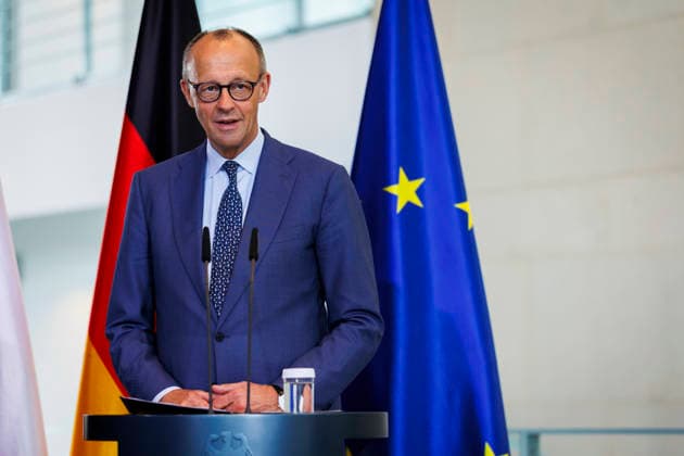Friedrich Merz CDU , Federal Chancellor, taken during a press conference at the Federal Chancellery in Berlin, 19 05 2026 Berlin Germany Copyright: xAmreixSchulzx