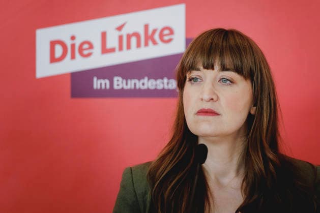 Heidi Reichinnek, Chairwoman of the DIE LINKE parliamentary group in the Bundestag, recorded as part of a press statement before a parliamentary group meeting in Berlin, 19 05 2026 Berlin Germany Copyright: xFlorianxGaertnerx