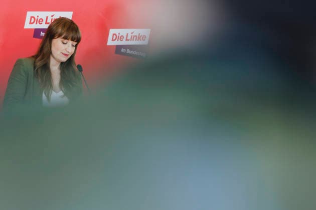 Heidi Reichinnek, Chairwoman of the DIE LINKE parliamentary group in the Bundestag, recorded as part of a press statement before a parliamentary group meeting in Berlin, 19 05 2026 Berlin Germany Copyright: xFlorianxGaertnerx