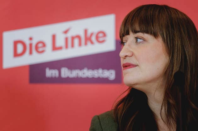 Heidi Reichinnek, Chairwoman of the DIE LINKE parliamentary group in the Bundestag, recorded as part of a press statement before a parliamentary group meeting in Berlin, 19 05 2026 Berlin Germany Copyright: xFlorianxGaertnerx