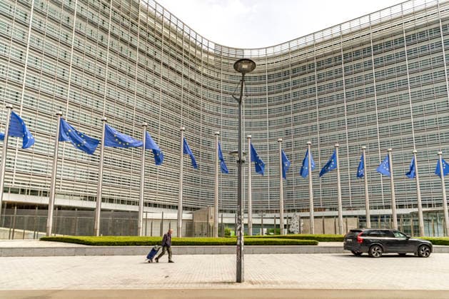 European Commission building The Berlaymont building, Seat of the European Commission in Brussels, Belgium
