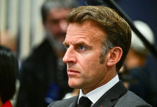 President Macron At REuse Economy Expo - Paris French President Emmanuel Macron visits the REuse Economy fair at Porte de Versailles exhibition centre in Paris, France, on May 19, 2026. Photo by Christian Liewig Pool ABACAPRESS.COM Paris France  Copyright: xLiewigxChristian Pool ABACAx