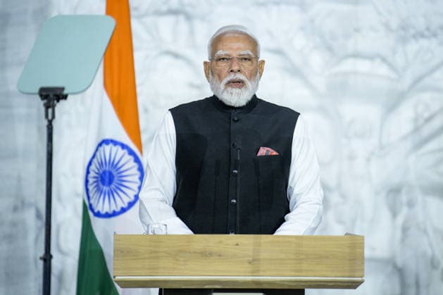 Nordic Indian Summit Oslo 20260519 Indian Prime Minister Narendra Modi at the press conference after the meeting between India and the Nordic countries at the City Hall in Oslo Photo Stian Lysberg Solum NTB POOL Oslo Norway jbSjE9YKSV0 EDITORIAL USE ONLY Ref POLjbSjE9YKSV0 jpg  Copyright: xStianxLysbergxSolumx xNTBx