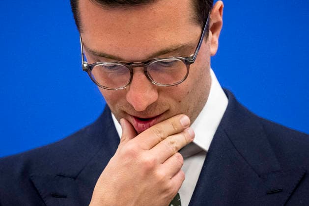 May 19, 2026: Jordan Bardella, President of the Patriots for Europe group, attends a briefing at the European Parliament in Strasbourg, France, 19.05.2026 - ZUMAw80_ 20260519_faf_w80_001 Copyright: xWiktorxDabkowskix
