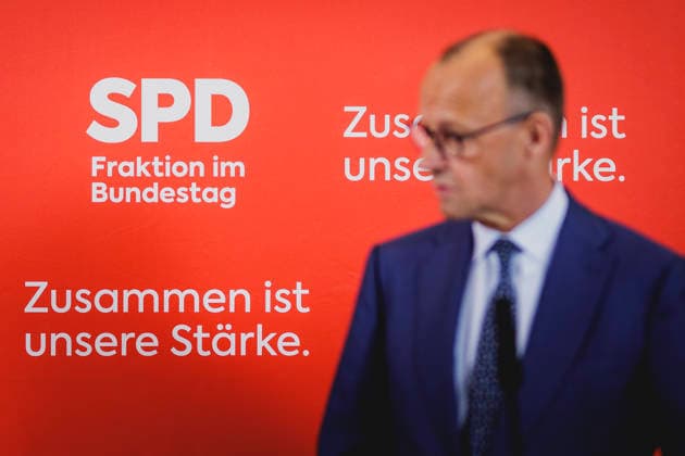 Friedrich Merz CDU , Federal Chancellor, recorded during a press statement before the SPD parliamentary group meeting in Berlin, 19 05 2026 Berlin Germany Copyright: xFlorianxGaertnerx