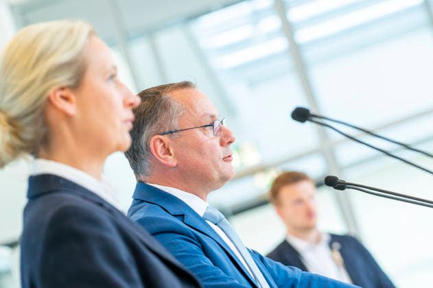 Alice Weidel Tino Chrupalla EUR, Germany, Berlin, 19 05 2026 Press statement by Alice Weidel Co-Chair of the AfD parliamentary group in the Bundestag and Tino Chrupalla Co-Chair of the AfD parliamentary group in the Bundestag