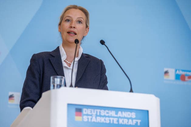 Statement AfD Alice Weidel AfD , at a statement of the AfD on 19 05 26 in Berlin Berlin Germany Reichstag