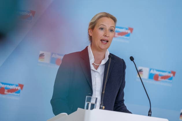 Statement AfD Alice Weidel AfD , at a statement of the AfD on 19 05 26 in Berlin Berlin Germany Reichstag