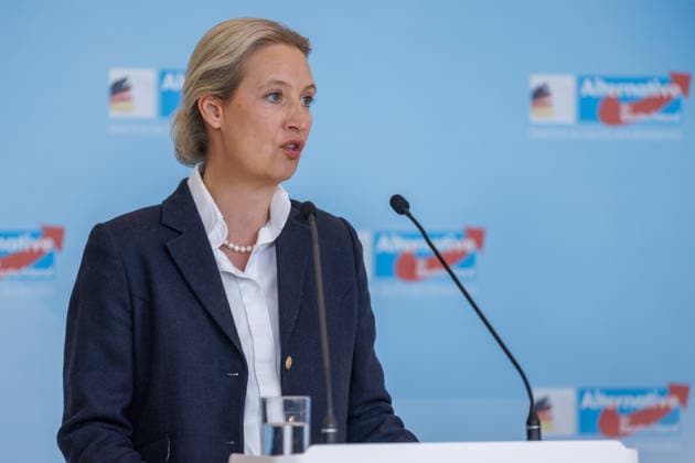 Statement AfD Alice Weidel AfD , at a statement of the AfD on 19 05 26 in Berlin Berlin Germany Reichstag