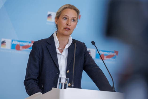 Statement AfD Alice Weidel AfD , at a statement of the AfD on 19 05 26 in Berlin Berlin Germany Reichstag