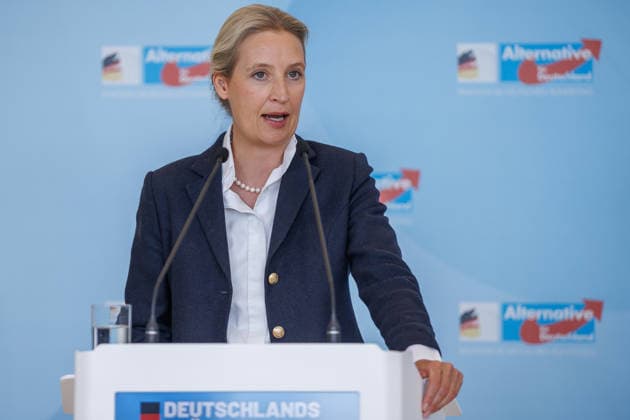 Statement AfD Alice Weidel AfD , at a statement of the AfD on 19 05 26 in Berlin Berlin Germany Reichstag