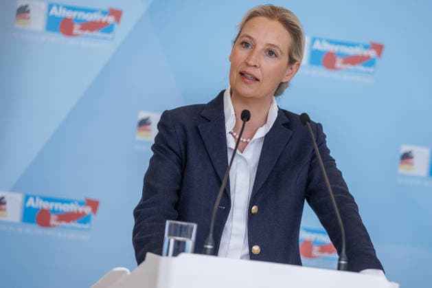 Statement AfD Alice Weidel AfD , at a statement of the AfD on 19 05 26 in Berlin Berlin Germany Reichstag