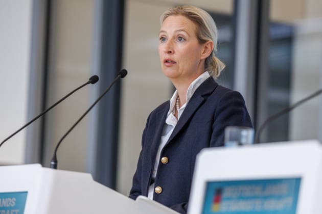 Statement AfD Alice Weidel AfD , at a statement of the AfD on 19 05 26 in Berlin Berlin Germany Reichstag