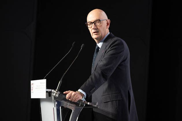 Press conference during the G7 Finance Ministers - Paris French Economy, Finances and Industry Minister Roland Lescure during a press conference on the sidelines of a G7 Finance Ministers and Central Bank Governors meeting to prepare the summit of heads of State and government to be held in Evian in June, in Paris on May 19, 2026. Photo by Raphael Lafargue ABACAPRESS.COM Paris France  Copyright: xLafarguexRaphael ABACAx