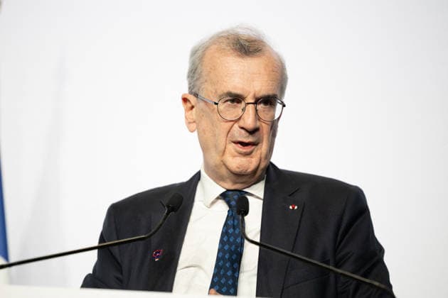 Press conference during the G7 Finance Ministers - Paris Governor of the Bank of France François Villeroy de Galhau during a press conference on the sidelines of a G7 Finance Ministers and Central Bank Governors meeting to prepare the summit of heads of State and government to be held in Evian in June, in Paris on May 19, 2026. Photo by Raphael Lafargue ABACAPRESS.COM Paris France  Copyright: xLafarguexRaphael ABACAx