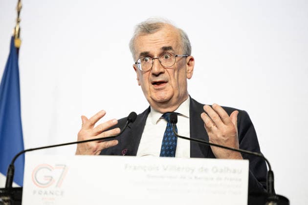 Press conference during the G7 Finance Ministers - Paris Governor of the Bank of France François Villeroy de Galhau during a press conference on the sidelines of a G7 Finance Ministers and Central Bank Governors meeting to prepare the summit of heads of State and government to be held in Evian in June, in Paris on May 19, 2026. Photo by Raphael Lafargue ABACAPRESS.COM Paris France  Copyright: xLafarguexRaphael ABACAx