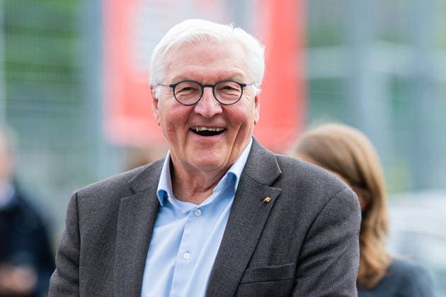 19 05 2026 Frank Walter Steinmeier in Herzebrock Clarholz On the occasion of the Germany-wide day of honor for the birthday of the Basic Law, the Federal President visits numerous join-in activities nationwide here at the club grounds of Herzebrocker SV in Herzebrock Clarholz during the welcome , Herzebrock Nordrhein Westfalen Germany Herzebrocker Sportverein