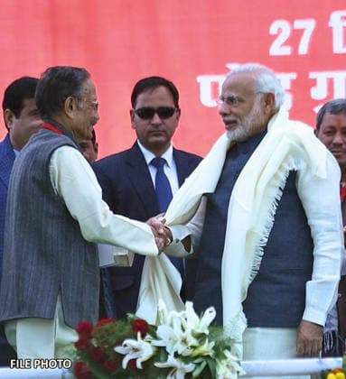 RECORD DATE NOT STATED PM Modi expresses condolences on the demise of former Uttarakhand CM, Major Gen Bhuwan Chandra Khanduri (Retd.) New Delhi, May 19 (ANI): File Photo Prime Minister Narendra Modi shares this photo via his X handle expressing condolences on the demise of former Chief Minister of Uttarakhand, Major General Bhuwan Chandra Khanduri (Retd.), on Tuesday. (@narendramodi X ANI Photo) New Delhi Delhi India Copyright: xANIx ANI_20260519175