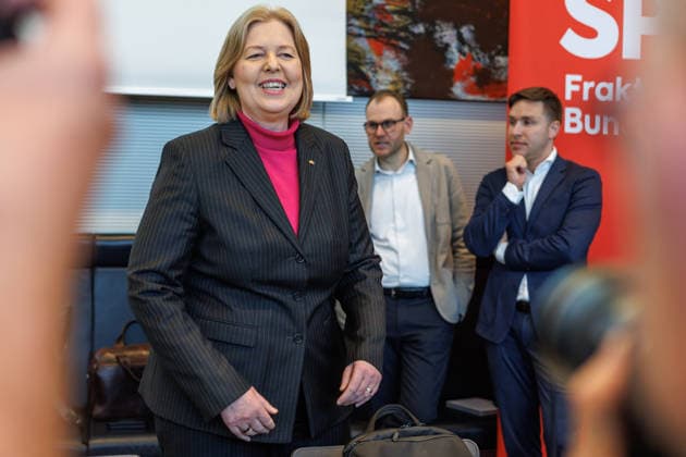 Statement SPD Baerbel Bas SPD , Federal Minister for Labor and Social Affairs, before the parliamentary group meeting on 19 05 26 in Berlin Berlin Berlin Germany Reichstag