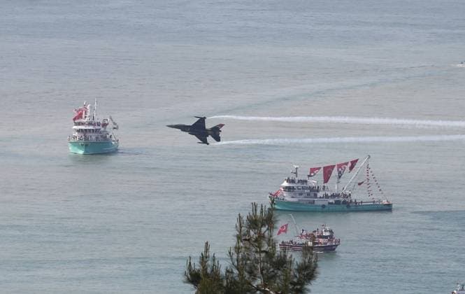 Turkiye marks 19th May Commemoration of Ataturk, Youth and Sports Day SAMSUN, TURKIYE - MAY 19: SOLOTURK, the Turkish Air Force s aerobatic team, performs during the 19 May Commemoration of Ataturk, Youth and Sports Day in Samsun, Turkiye on May 19, 2026. Recep Bilek Anadolu Samsun Turkey. Editorial use only. Please get in touch for any other usage.  Copyright: x2026xAnadoluxRecepxBilekx