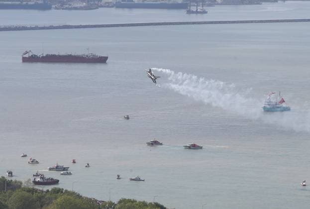 Turkiye marks 19th May Commemoration of Ataturk, Youth and Sports Day SAMSUN, TURKIYE - MAY 19: SOLOTURK, the Turkish Air Force s aerobatic team, performs during the 19 May Commemoration of Ataturk, Youth and Sports Day in Samsun, Turkiye on May 19, 2026. Recep Bilek Anadolu Samsun Turkey. Editorial use only. Please get in touch for any other usage.  Copyright: x2026xAnadoluxRecepxBilekx