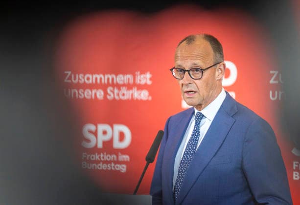 Friedrich Merz CDU , Federal Chancellor in the German Bundestag, taken before the SPD parliamentary group meeting in Berlin, 19 05 2026 Berlin Germany Copyright: xYonaxElsnerx