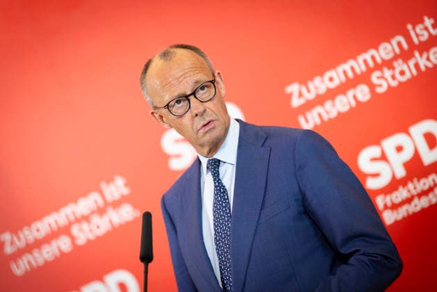 Friedrich Merz CDU , Federal Chancellor in the German Bundestag, taken before the SPD parliamentary group meeting in Berlin, 19 05 2026 Berlin Germany Copyright: xYonaxElsnerx