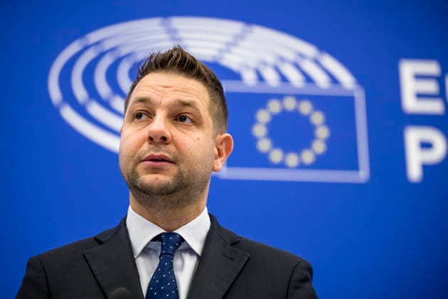 May 19, 2026: Patryk Jaki, Co-chair of the European Conservatives and Reformists (ECR) group, attend a briefing at the European Parliament in Strasbourg, France, 19.05.2026. . - ZUMAw80_ 20260519_faf_w80_018 Copyright: xWiktorxDabkowskix