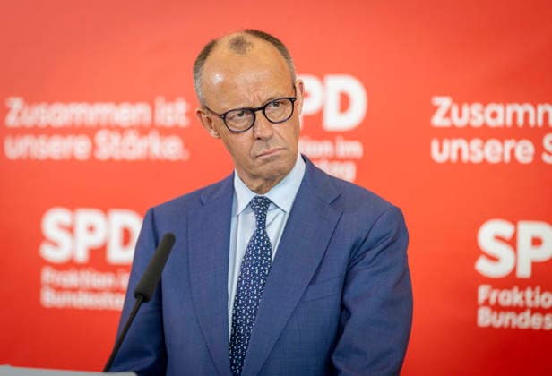 Friedrich Merz CDU , Federal Chancellor in the German Bundestag, taken before the SPD parliamentary group meeting in Berlin, 19 05 2026 Berlin Germany Copyright: xYonaxElsnerx