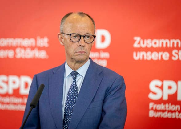 Friedrich Merz CDU , Federal Chancellor in the German Bundestag, taken before the SPD parliamentary group meeting in Berlin, 19 05 2026 Berlin Germany Copyright: xYonaxElsnerx
