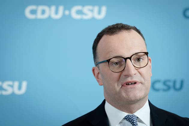 Bundestag parliamentary group, CDU CSU, Jens Spahn press statement, Bundestag, Bundestag parliamentary group, CDU CSU, Chairman, Jens Spahn, CDU Berlin Berlin GER