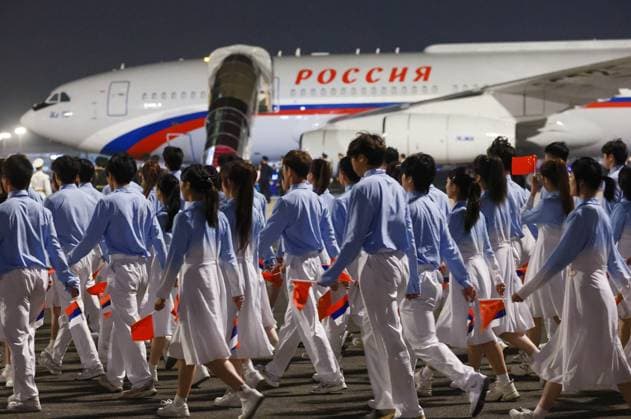 China Russia 9168950 19.05.2026 The plane carrying Russian President Vladimir Putin sits on the tarmac after landing at Beijing Capital International Airport, China. Putin will pay an official visit to China on May 19-20 at the invitation of Chinese President Xi Jinping. Vladimir Smirnov Sputnik Beijing China  Copyright: xVladimirxSmirnovx
