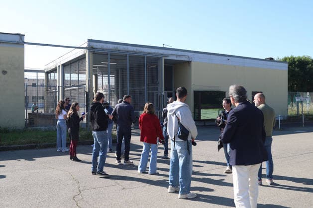 IPA84869110 - Modena, 19 05 2026. Arrival of Fausto Gianelli at Sant Anna prison for the validation hearing of the arrest of lawyer Salim El Koudri. Pictured is the entrance to the Sant Anna prison.  Copyright: xRobertoxBrancolinix xRobertoxBrancolini Ipax 84869110