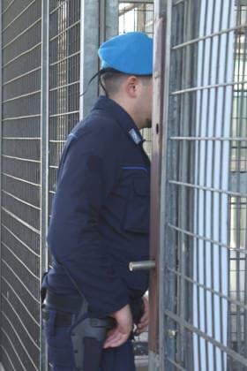 IPA84869124 - Modena, 19 05 2026. Arrival of Fausto Gianelli at Sant Anna prison for the validation hearing of the arrest of lawyer Salim El Koudri. Pictured is the entrance to the Sant Anna prison.  Copyright: xRobertoxBrancolinix xRobertoxBrancolini Ipax 84869124