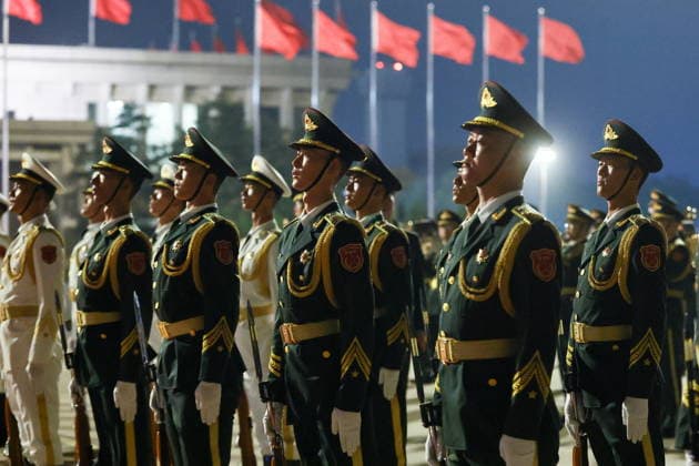 CHINA, BEIJING - MAY 19, 2026: Honour Guard soldiers are seen during a ceremony marking the arrival of Russia s President Putin at Beijing Capital International Airport (Shoudu). Russian President Putin s official visit to China coincides with the 25th anniversary of the Treaty of Good-Neighbourliness and Friendly Cooperation Between the People s Republic of China and the Russian Federation, which was signed on 16 July, 2001. Vladimir Smirnov TASS  92745124