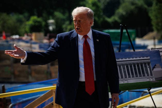 DC: U.S. President Donald Trump Speaks About New East Wing U.S. President Donald Trump speaks to the press about the new East Wing next to the construction site at the White House on May 19, 2026 in Washington, D.C. (Photo by Samuel Corum Pool ABACAPRESS.COM) Washington DC United States  Copyright: xPool ABACAx