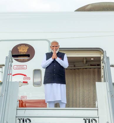 RECORD DATE NOT STATED PM Modi embarks for Rome for his last leg of the 5-country visit Oslo Norway , May 19 (ANI): Prime Minister Narendra departs from Norway as he embarks for Rome for his last leg of the 5-country visit, in Oslo on Tuesday. (@MEAIndia X ANI Photo) Oslo Norway Copyright: xANIx ANI_20260519391