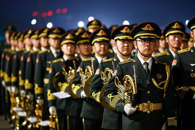 CHINA, BEIJING - MAY 19, 2026: Honour Guard soldiers are seen during a ceremony marking the arrival of Russia s President Putin at Beijing Capital International Airport (Shoudu). Russian President Putin s official visit to China coincides with the 25th anniversary of the Treaty of Good-Neighbourliness and Friendly Cooperation Between the People s Republic of China and the Russian Federation, which was signed on 16 July, 2001 Beijing China  - ZUMAt113 20260519_zaa_t113_551 Copyright: xVladimirxSmirnovx