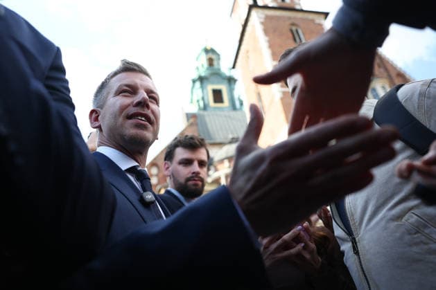 Hungarian PM Peter Magyar in Poland on his first international trip KRAKOW, POLAND - MAY 19: Hungarian Prime Minister Peter Magyar visits Wawel Castle during his first international trip in Krakow, Poland on May 19, 2026. Magyar began a two-day visit to Poland aimed at restoring bilateral ties strained by his predecessor s close relations with Moscow during Russia s attacks on Ukraine. Jakub Porzycki Anadolu Krakow Poland. Editorial use only. Please get in touch for any other usage.  Copyright: x2026xAnadoluxJakubxPorzyckix