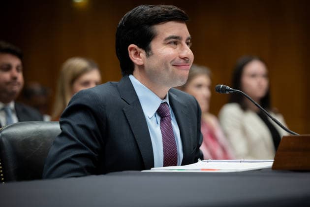 Senate Labor Department Hearing WASHINGTON, DC - MAY 19: Acting Secretary of Labor Keith Sonderling testifies during a Senate Committee on Appropriations, Subcommittee on Departments of Labor, Health and Human Services, and Education, and Related Agencies hearing at the Dirksen Senate Office Building in Washington, DC on May 19, 2026. Nathan Posner Anadolu Washington DC United States. Editorial use only. Please get in touch for any other usage.  Copyright: x2026xAnadoluxNathanxPosnerx
