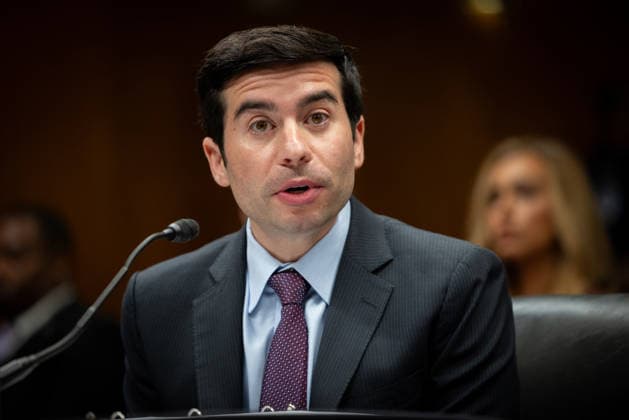 Senate Labor Department Hearing WASHINGTON, DC - MAY 19: Acting Secretary of Labor Keith Sonderling testifies during a Senate Committee on Appropriations, Subcommittee on Departments of Labor, Health and Human Services, and Education, and Related Agencies hearing at the Dirksen Senate Office Building in Washington, DC on May 19, 2026. Nathan Posner Anadolu Washington DC United States. Editorial use only. Please get in touch for any other usage.  Copyright: x2026xAnadoluxNathanxPosnerx