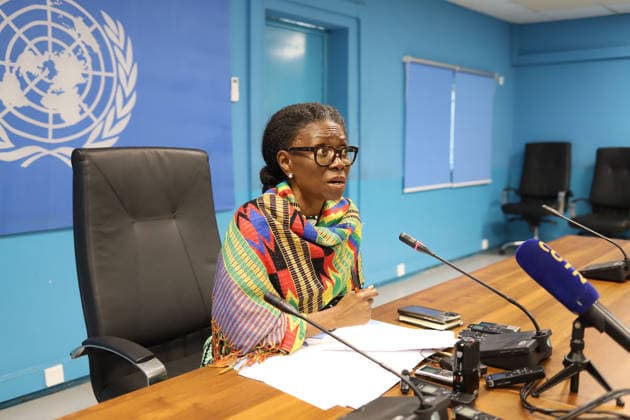 May 19, 2026, Juba, Ces Juba, South Sudan: The newly appointed Special Representative of the UN Secretary General and Head of the United Nations Mission in South Sudan, ANITA KIKI GBEHO, has called for inclusive dialogue and renewed commitment to peace in South Sudan..Speaking during her inaugural press conference in Juba on Tuesday, Ms. GBEHO emphasized the importance of resolving political differences through peaceful and inclusive engagement among South Sudanese leaders and stakeholders..Ms. GBEHO, a Ghanaian diplomat born in 1964, officially assumed office as the Special Representative of the United Nations Secretary General and Head of UNMISS in 2026. Prior to her appointment, she served as Deputy Special Representative in South Suda - ZUMAb132 20260519_zip_b132_009 Copyright: xSamirxBolx