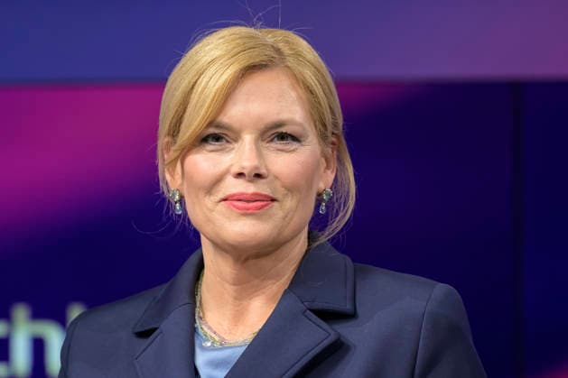v l Julia Klöckner, CDU Bundestag President , GER, Berlin, Studio, guest on Maischberger, political talk show, TV, format, with presenter Sandra Maischberger, Das Erste, from Adlershof Am Studio 20, May 19, 2026, Copyright: HMBxMedia UwexKoch