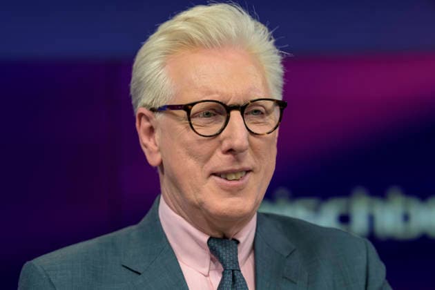 v l Theo Koll Journalist and presenter , GER, Berlin, Studio, as a guest on Maischberger, political talk show, TV, format, with presenter Sandra Maischberger, Das Erste, from Adlershof Am Studio 20, May 19, 2026, Copyright: HMBxMedia UwexKoch