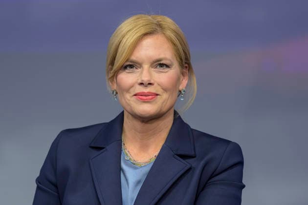 v l Julia Klöckner, CDU Bundestagspräsidentin , GER, Berlin, Studio, zu Gast bei Maischberger, politische Talkshow, TV, Format, mit Moderator Sandra Maischberger, Das Erste, aus Adlershof Am Studio 20, 19 Mai 2026, Copyright: HMBxMedia UwexKoch