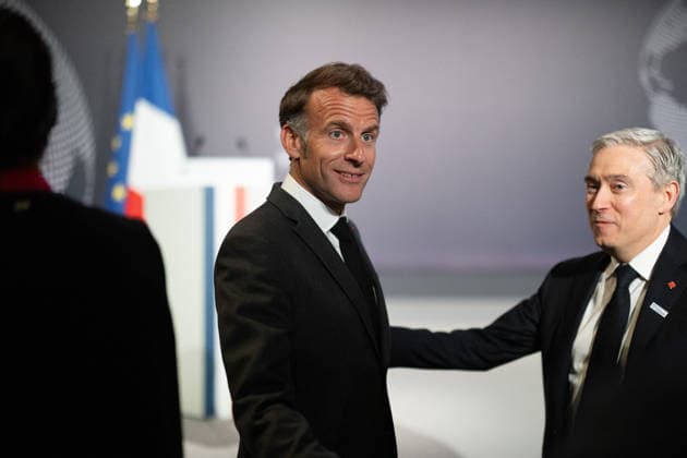 Emmanuel Macron attends the No Money for Terror conference - Paris French President Emmanuel Macron during the 5th No Money for Terror conference on the sidelines of the G7 finance ministers meeting aimed at cutting off financing of terrorism through organised crime, in Paris on May 19, 2026. Photo by Raphael Lafargue ABACAPRESS.COM Paris France  Copyright: xLafarguexRaphael ABACAx