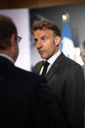 Emmanuel Macron attends the No Money for Terror conference - Paris French President Emmanuel Macron during the 5th No Money for Terror conference on the sidelines of the G7 finance ministers meeting aimed at cutting off financing of terrorism through organised crime, in Paris on May 19, 2026. Photo by Raphael Lafargue ABACAPRESS.COM Paris France  Copyright: xLafarguexRaphael ABACAx