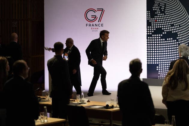 Emmanuel Macron attends the No Money for Terror conference - Paris French President Emmanuel Macron delivers a speech during the 5th No Money for Terror conference on the sidelines of the G7 finance ministers meeting aimed at cutting off financing of terrorism through organised crime, in Paris on May 19, 2026. Photo by Raphael Lafargue ABACAPRESS.COM Paris France  Copyright: xLafarguexRaphael ABACAx