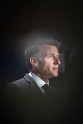 Emmanuel Macron attends the No Money for Terror conference - Paris French President Emmanuel Macron delivers a speech during the 5th No Money for Terror conference on the sidelines of the G7 finance ministers meeting aimed at cutting off financing of terrorism through organised crime, in Paris on May 19, 2026. Photo by Raphael Lafargue ABACAPRESS.COM Paris France  Copyright: xLafarguexRaphael ABACAx